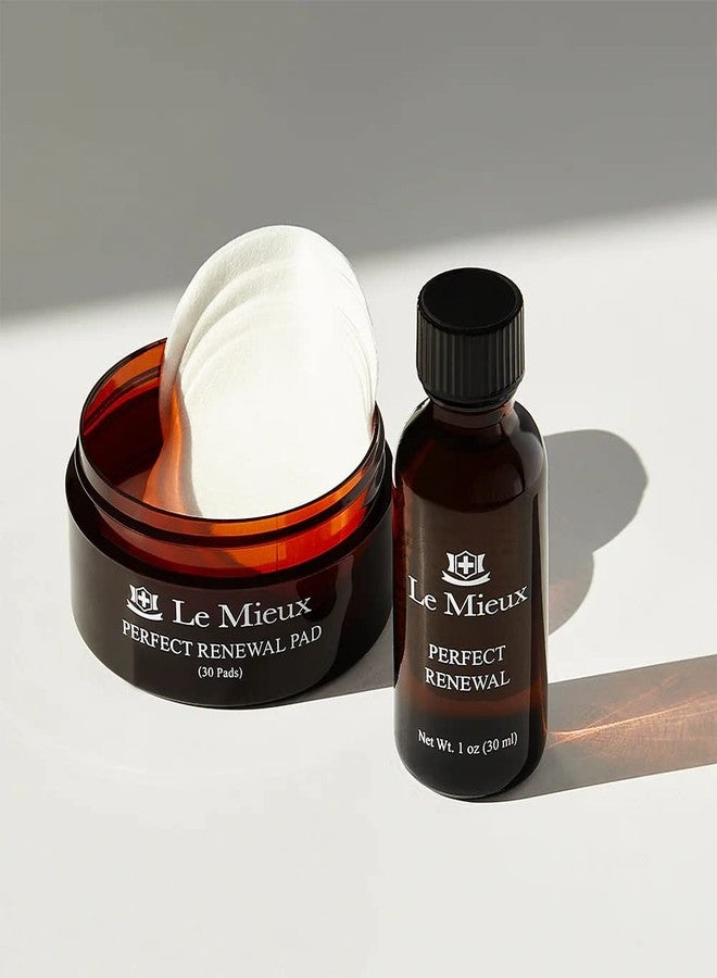 Le Mieux Perfect Renewal Set - Gentle Peel for Face with Mandelic Acid, Hyaluronic Acid, Licorice Root & Niacinamide - Facial Peel Pads for Clogged Pores & Dark Spots & Radiance (30 ml / 30 Pads) - Image 2